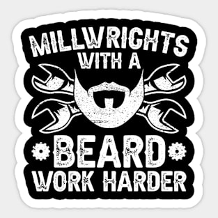 Millwright Beard Sticker